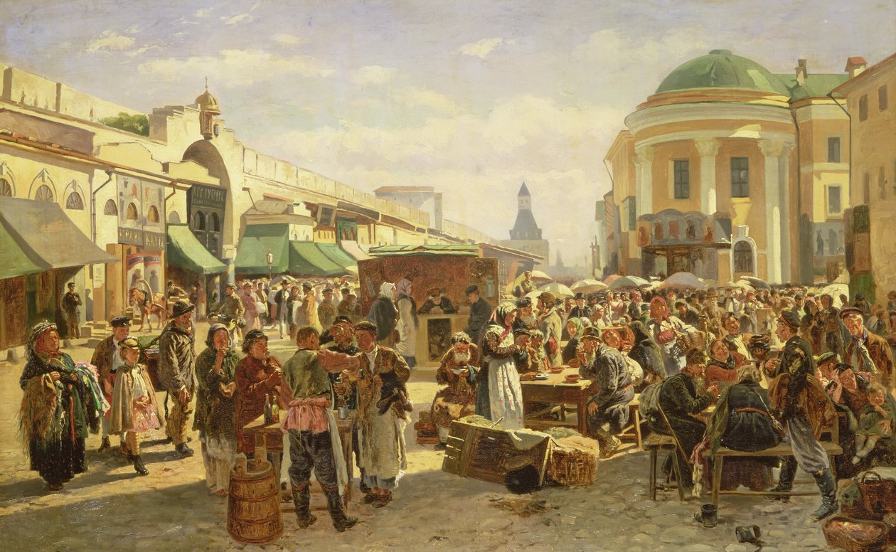 A Városi Vásár alkotó: Vladimir Egorovic Makovsky