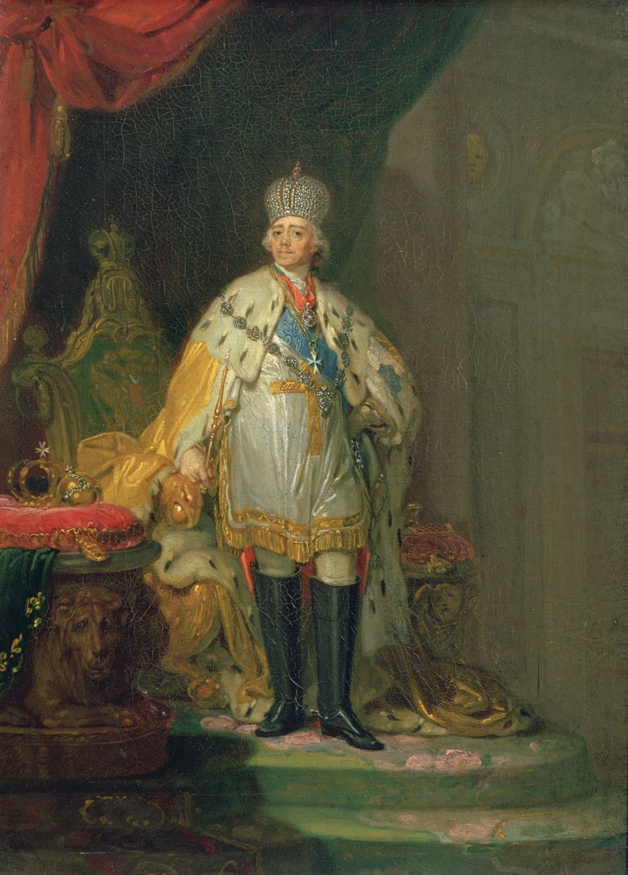 I. Pál császár (1754-1801) portréja, 1800 alkotó: Vladimir Lukich Borovikovsky