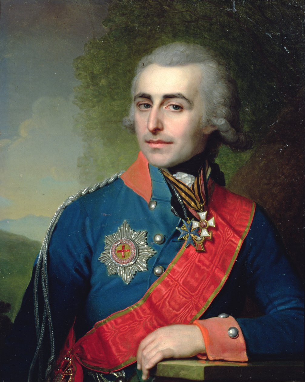 Pjotr Tolsztoj gróf tábornok portréja (1761-1844) 1799 alkotó: Vladimir Lukich Borovikovsky