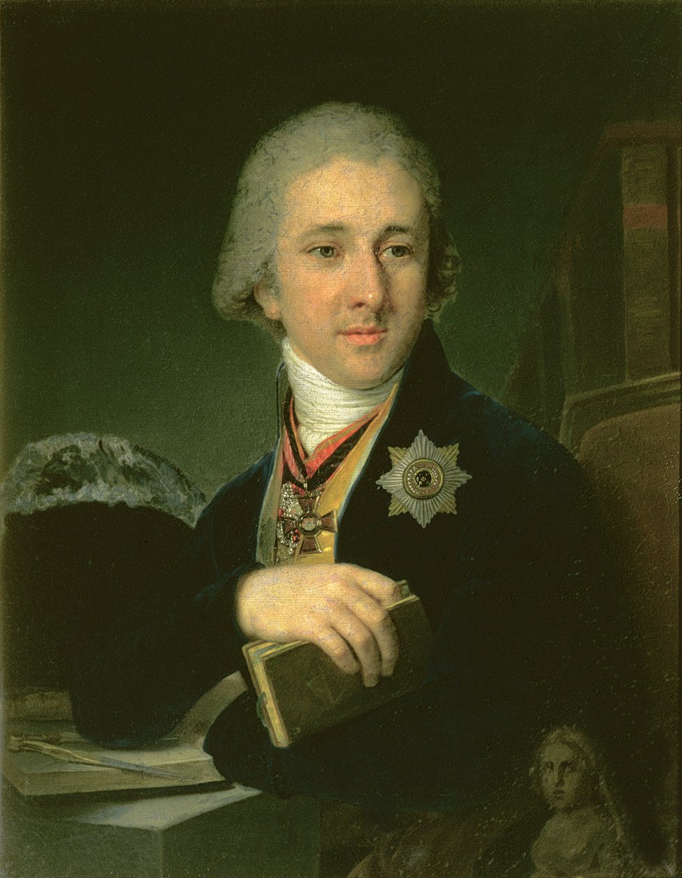 Alexander Labsin szerző portréja, 1816 alkotó: Vladimir Lukich Borovikovsky