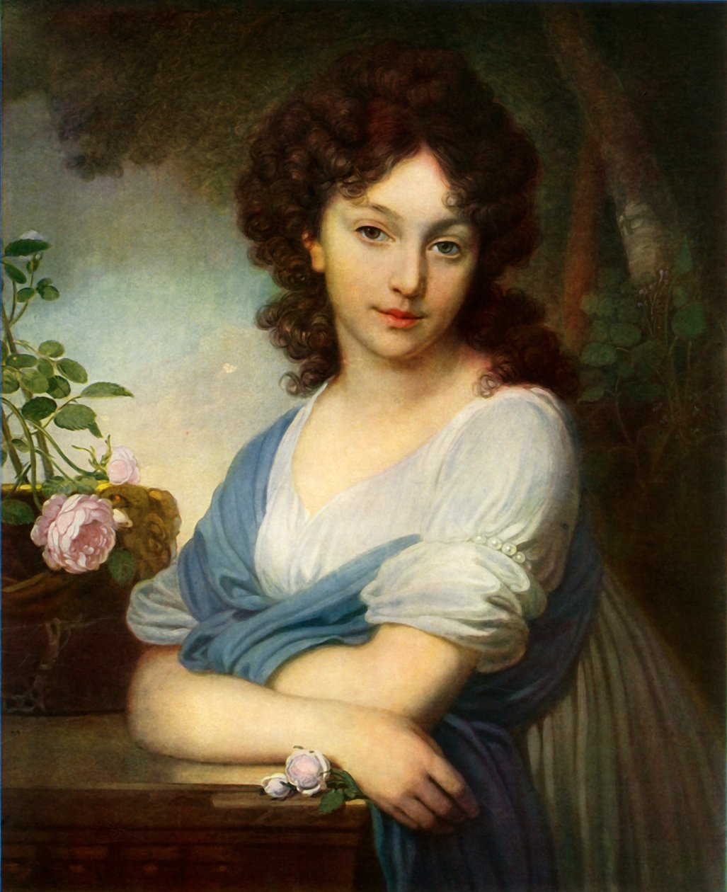 "Elena Alekszandrovna Nariskin portréja", 1799, 1965. alkotó: Vladimir Borovikovsky