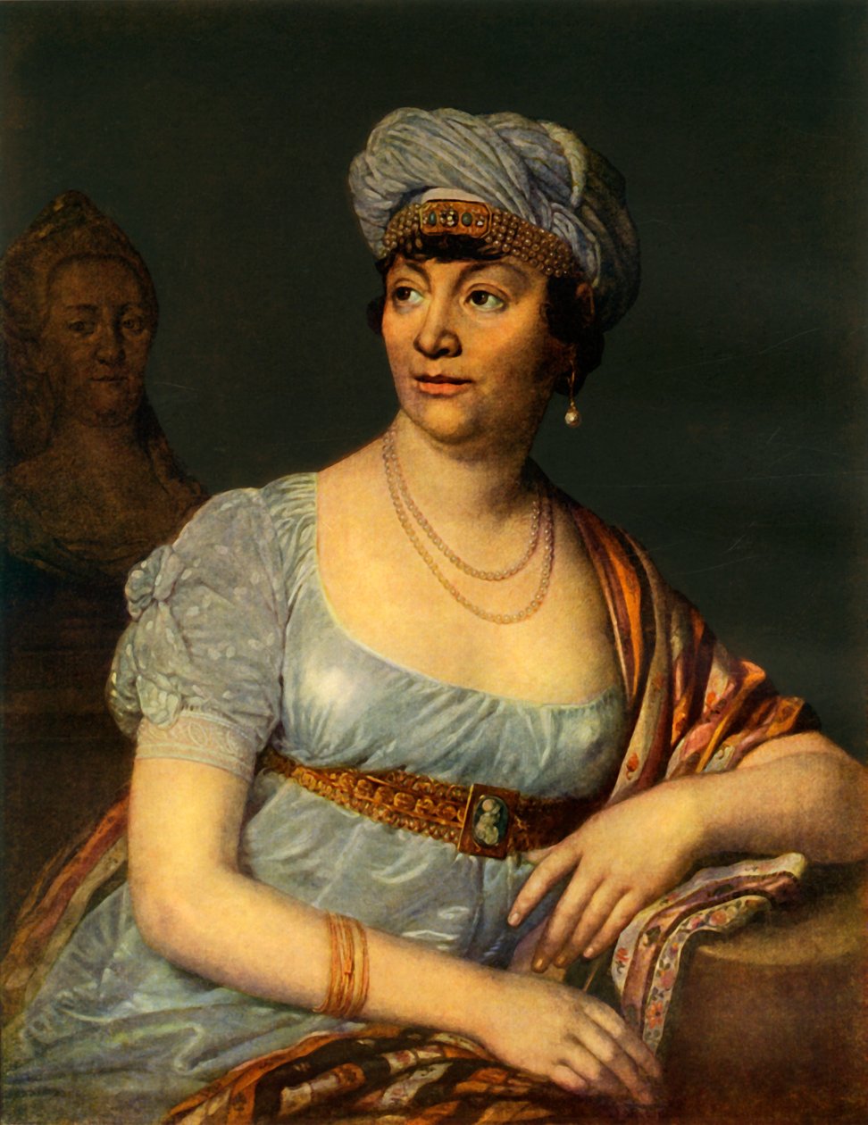 „Ismeretlen, fejdíszes nő portréja”, 1812, 1965. alkotó: Vladimir Borovikovsky