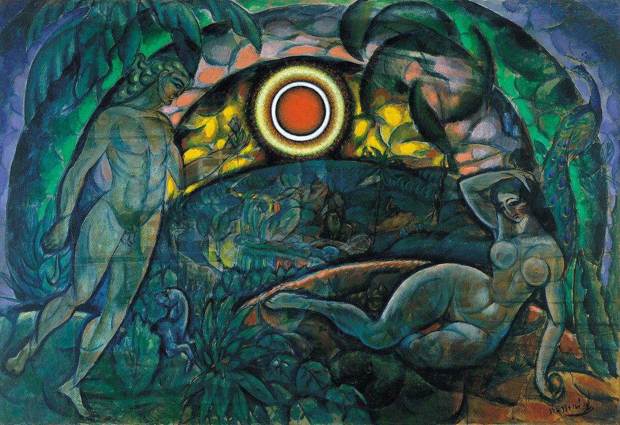 Ádám és Éva, 1912 alkotó: Daniel Vladimir Baranoff Rossine