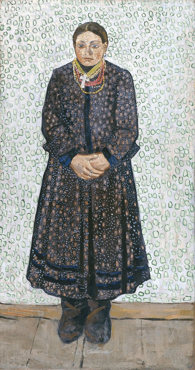 Ukrán parasztasszony, 1910-1911 alkotó: Vladimir Davidovich Burliuk