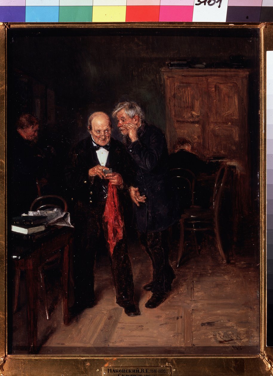 Bizalom. Vlagyimir Jegorovics Makovski peinture (Makovszkij, Makovskij) (1846-1920), huile sur toile alkotó: Vladimir Egorovic Makovsky