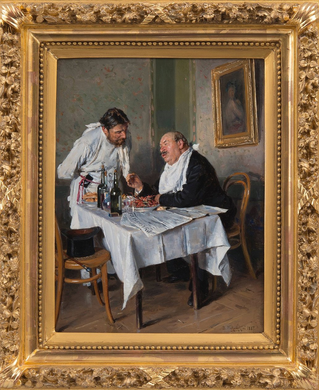 Egy Makovszkij étteremben Vlagyimir Jegorovics (1846-1920) alkotó: Vladimir Egorovic Makovsky