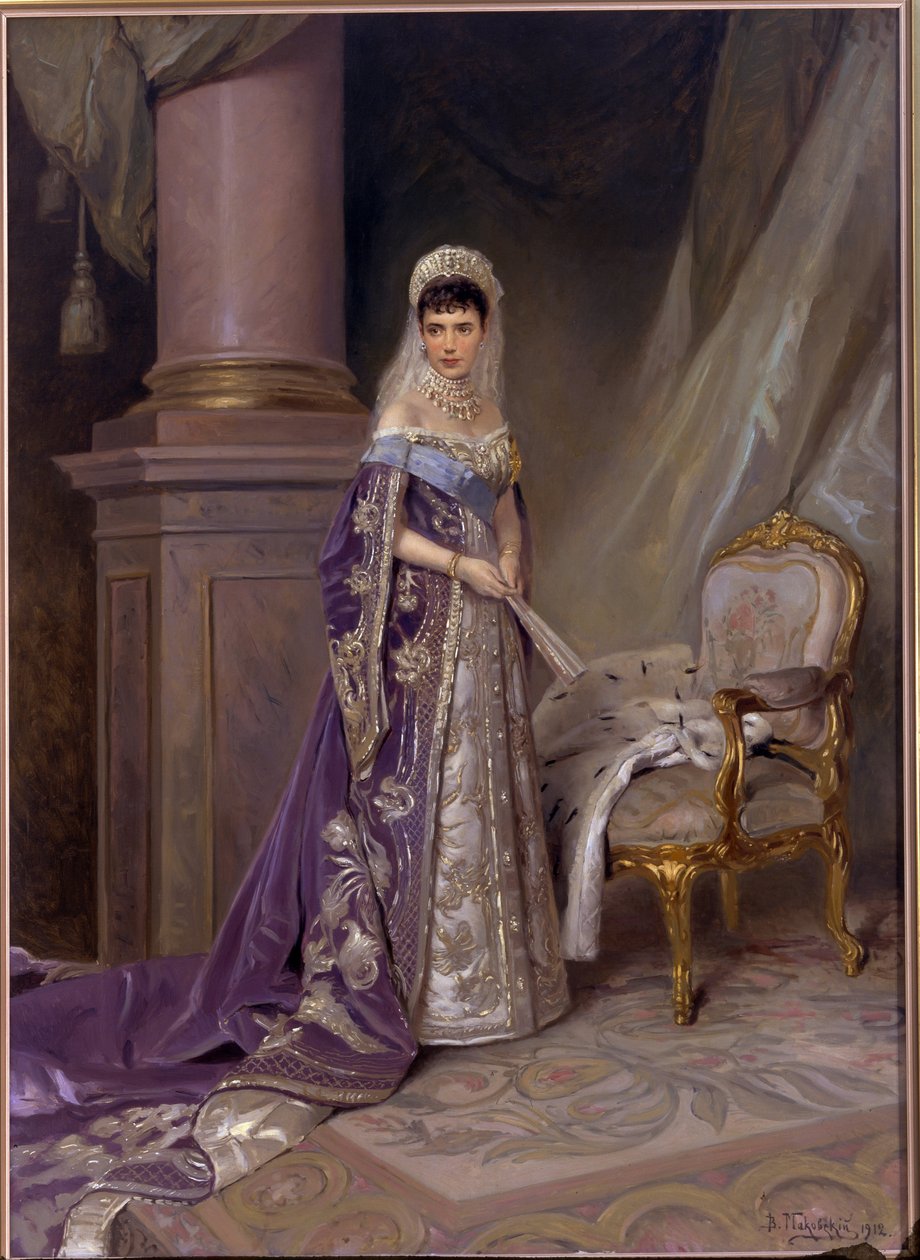 Imperatrice Marie Fjodorovna, Dagmar du Danemark hercegnő (1847-1928) portréja. Vlagyimir Jegorovics Makovski (Makovszkij, Makovskij) festménye (1846-1920) alkotó: Vladimir Egorovic Makovsky