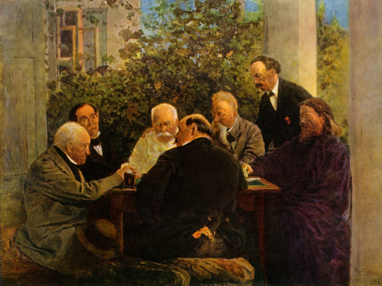 Kártyajáték, 19. század vége – 20. század eleje, 1965. alkotó: Vladimir Egorovic Makovsky