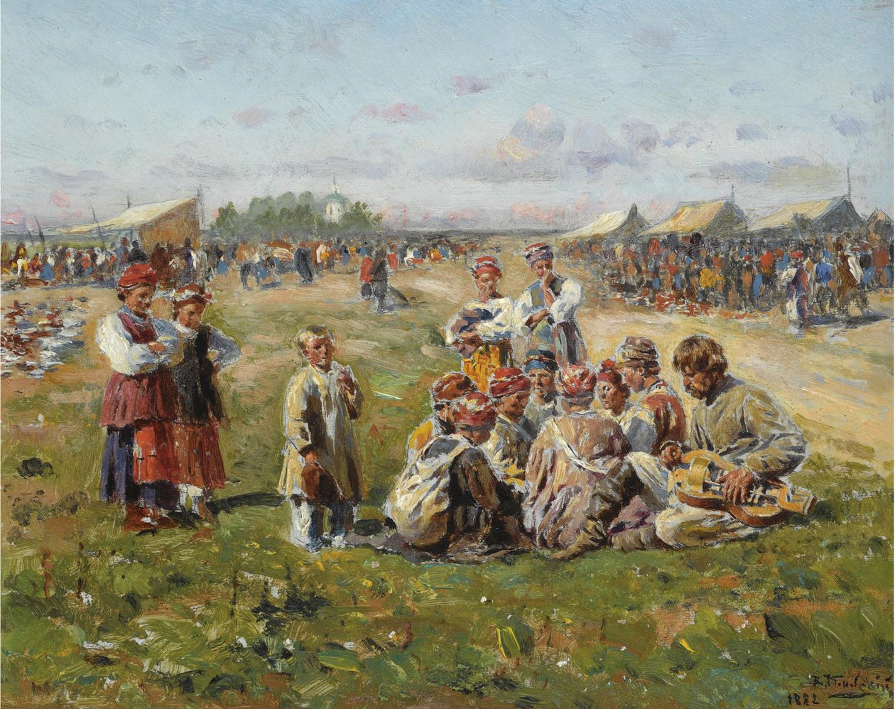A falusi vásár, 1882 alkotó: Vladimir Egorovic Makovsky
