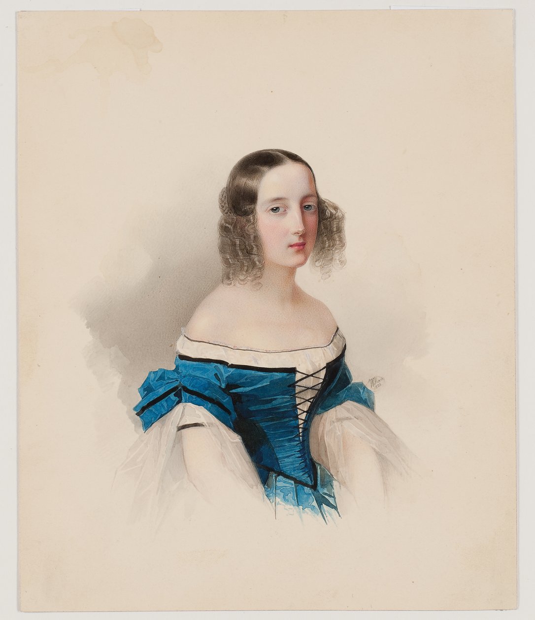 Mária Nyikolajevna nagyhercegnő portréja, 1838 alkotó: Vladimir Ivanovich Hau