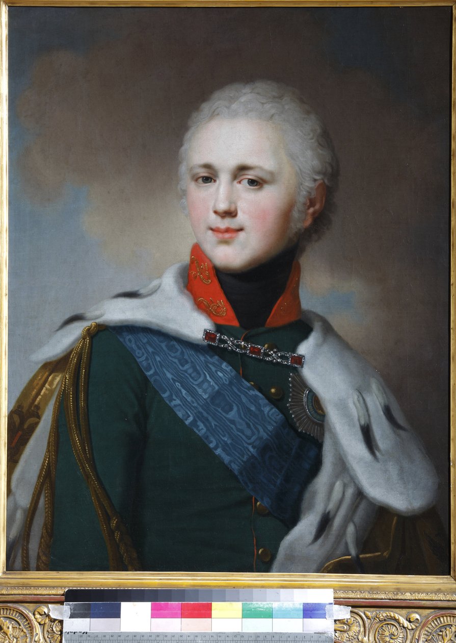 Alexandre Ier de Russie (Alexandre Pavlovitch Romanov) - I. Sándor császár (1777-1825) portréja - Vlagyimir Lukics Borovikovszkij (1757-1825). Olajfestmény alkotó: Vladimir Lukich Borovikovsky