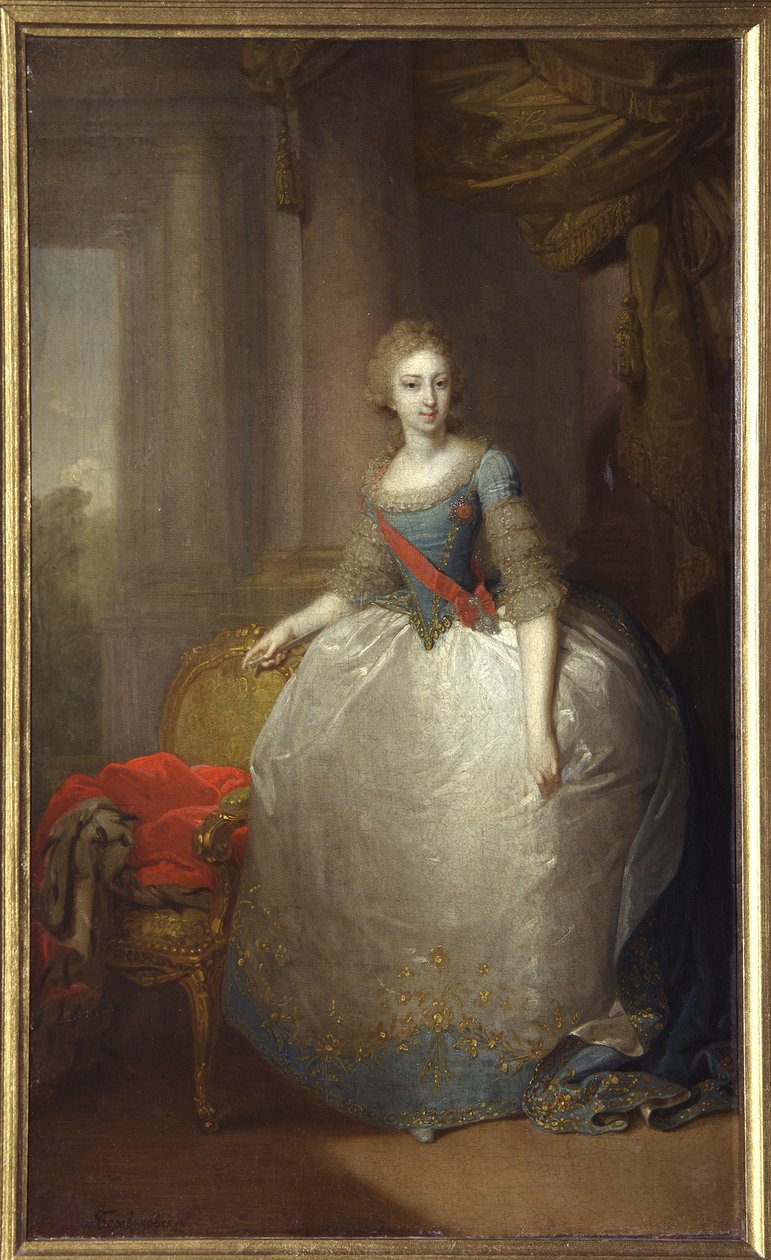Helena Pavlovna de Russie portréja - Elena Pavlovna orosz nagyhercegnő (1784-1803) - Vlagyimir Lukics Borovikovszkij peinture (1757-1825) - 1797 - huile sur toile - 58,5x36 cm - Állami Szabadtéri Múzeum, Gatchina palota, St. Pétervár alkotó: Vladimir Lukich Borovikovsky