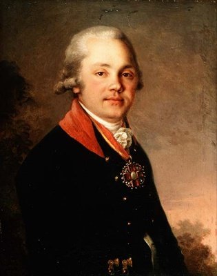 Alekszandr Dmitrijevics Arszenjev (1766-1823) portréja alkotó: Vladimir Lukich Borovikovsky