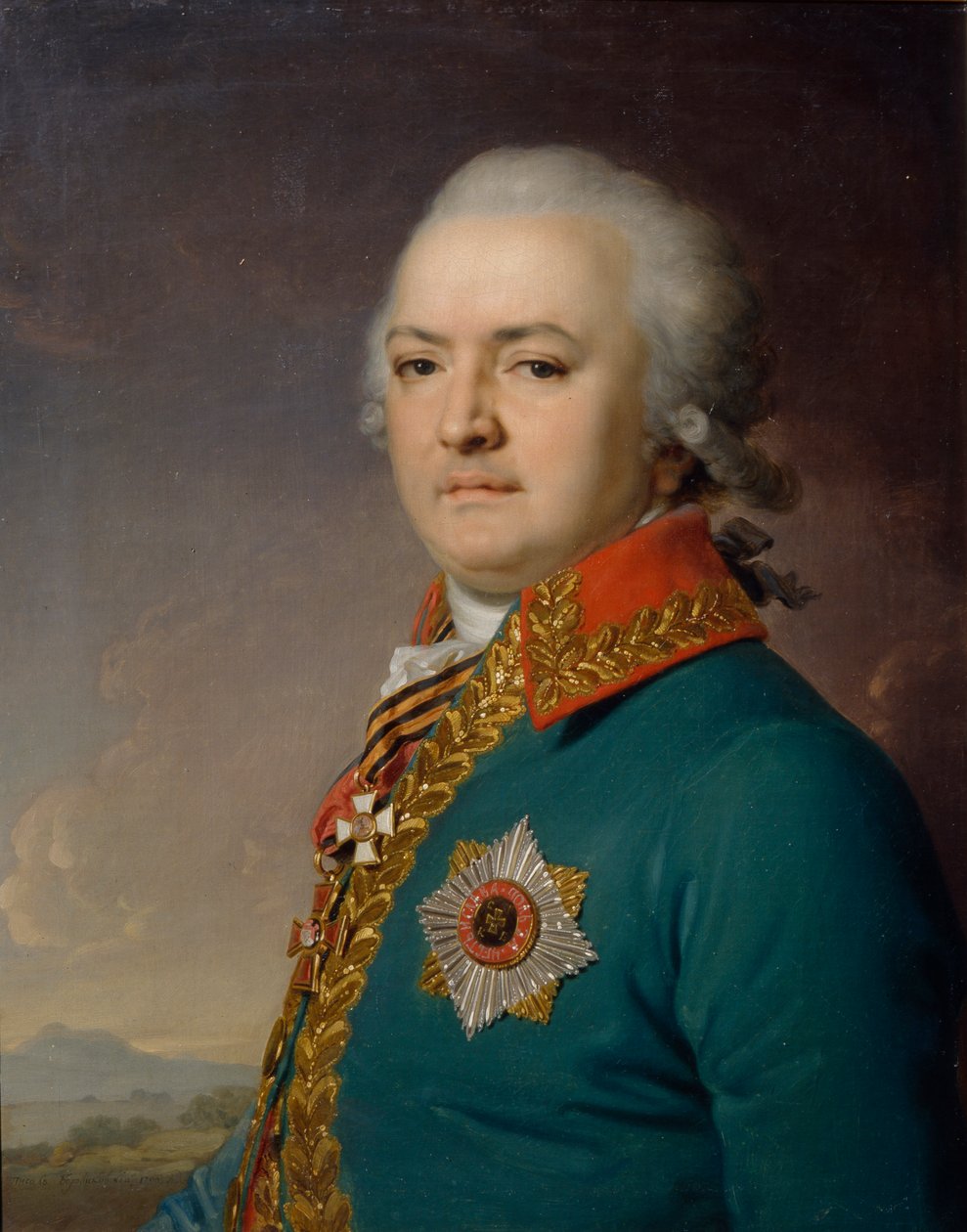 Alekszandr Vasziljevics Polikarpov portréja 1753-1811, 1796 alkotó: Vladimir Lukich Borovikovsky