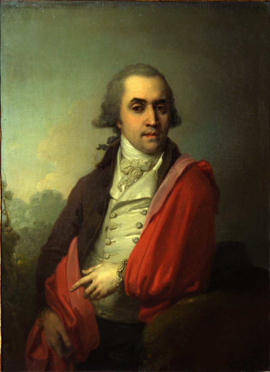 Ardalion Alekszandrovics Torsukov portréja, 1795 alkotó: Vladimir Lukich Borovikovsky
