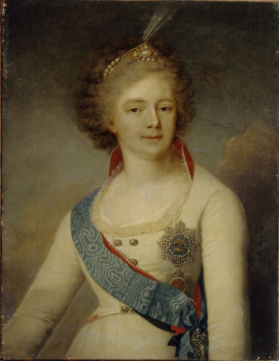 Mária Fedorovna császárné portréja 1759-1828 lovagi gárda egyenruhájában, 1796 alkotó: Vladimir Lukich Borovikovsky
