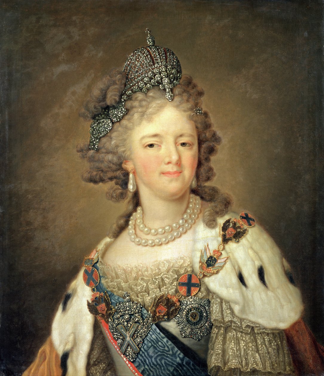 Mária Fjodorovna császárné (1759-1828) portréja alkotó: Vladimir Lukich Borovikovsky