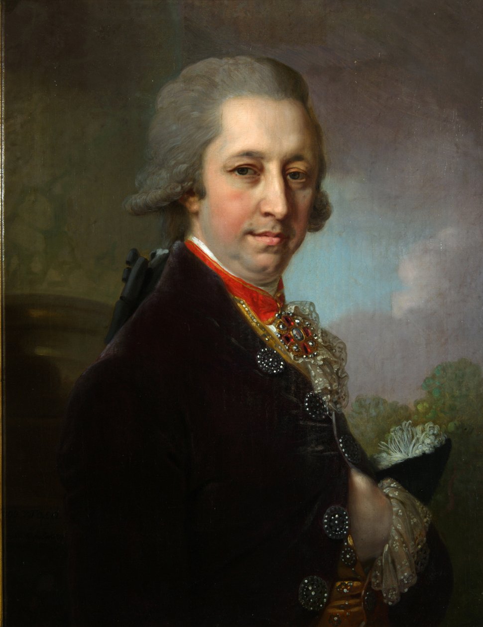 Ivan Mihajlovics Jakovlev portréja, 1800 alkotó: Vladimir Lukich Borovikovsky