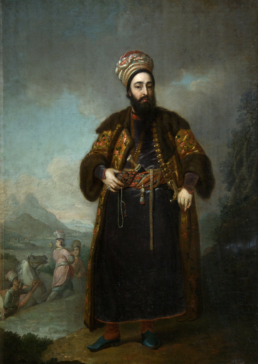 Murtaza Quli kán portréja, 1796. alkotó: Vladimir Lukich Borovikovsky