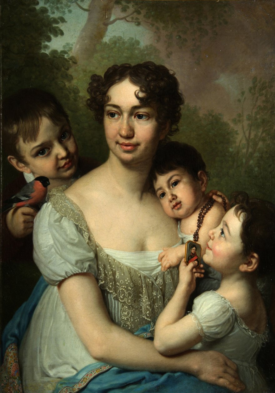 Jelena Balashova portréja gyerekekkel, c. 1811 alkotó: Vladimir Lukich Borovikovsky