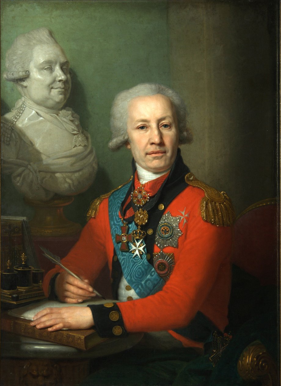 Alekszej Vasziljev báró portréja, 1800 alkotó: Vladimir Lukich Borovikovsky