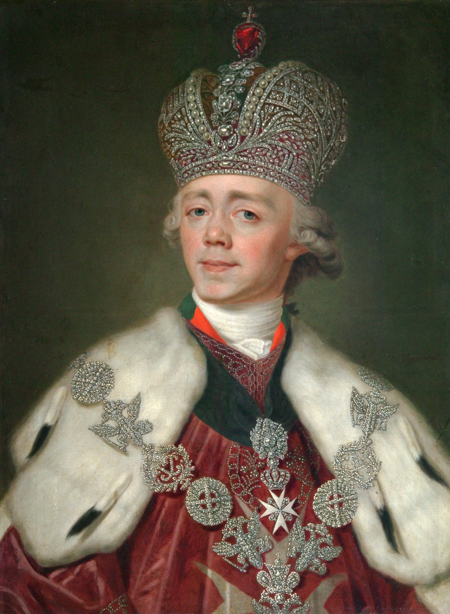 I. Pál orosz császár portréja, 1754-1801, 1799-1800. alkotó: Vladimir Lukich Borovikovsky