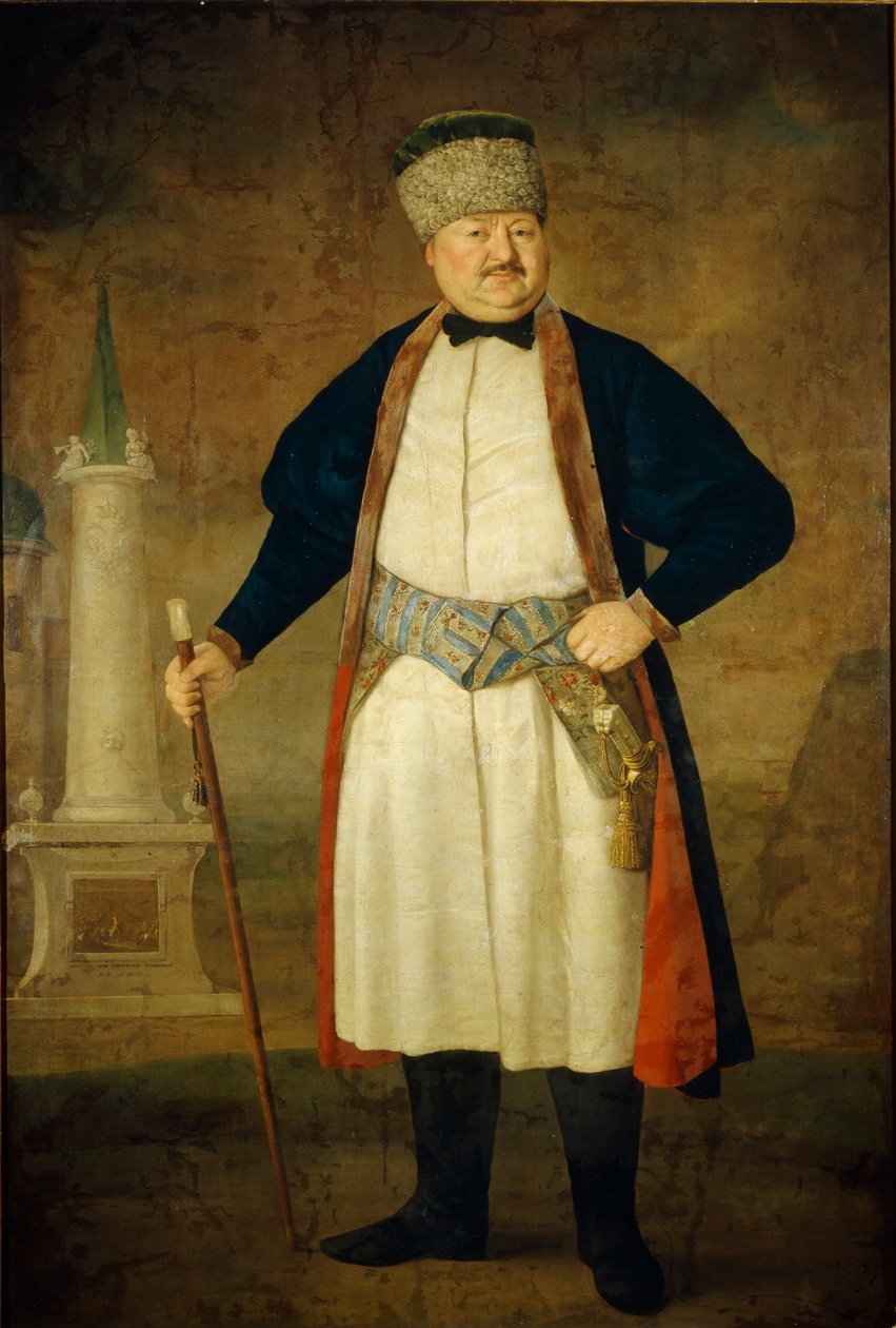 Pavel Jakovlevics Rudenko portréja, 1778 alkotó: Vladimir Lukich Borovikovsky