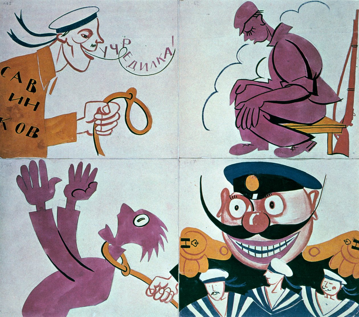 Karikatúra az alkotmányozó nemzetgyűlés ellen 1921. alkotó: Vladimir Mayakovsky