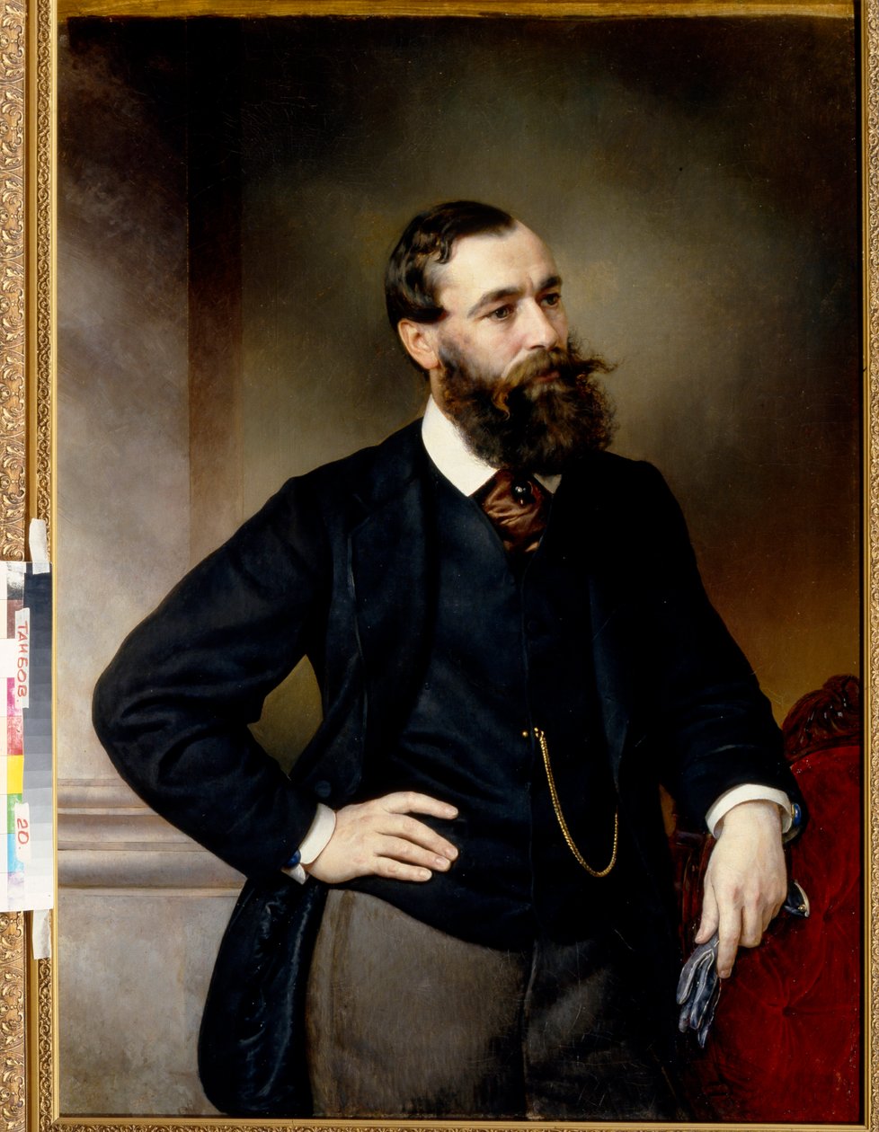 Borisz Nyikolajevics Csicherin (Csicherin) (1828-1904) jogtudós és filozófus portréja - Vlagyimir Oszipovics Sherwood (Shervud) (1832-1897) festménye, olaj, vászon (117x83 cm), 19. század vége - (Jogász és politikai filozófia Bo alkotó: Vladimir Ossipovitch Sherwood