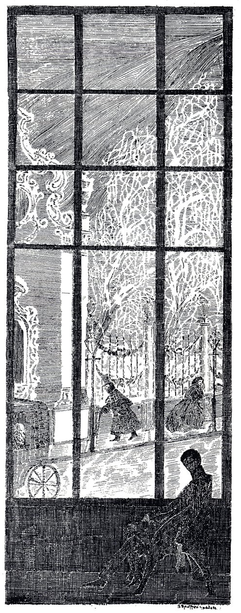 Illusztráció az Évszakok kerek táncához, K. Balmont, 1907 alkotó: Vladimir Petrovich Drittenpreis