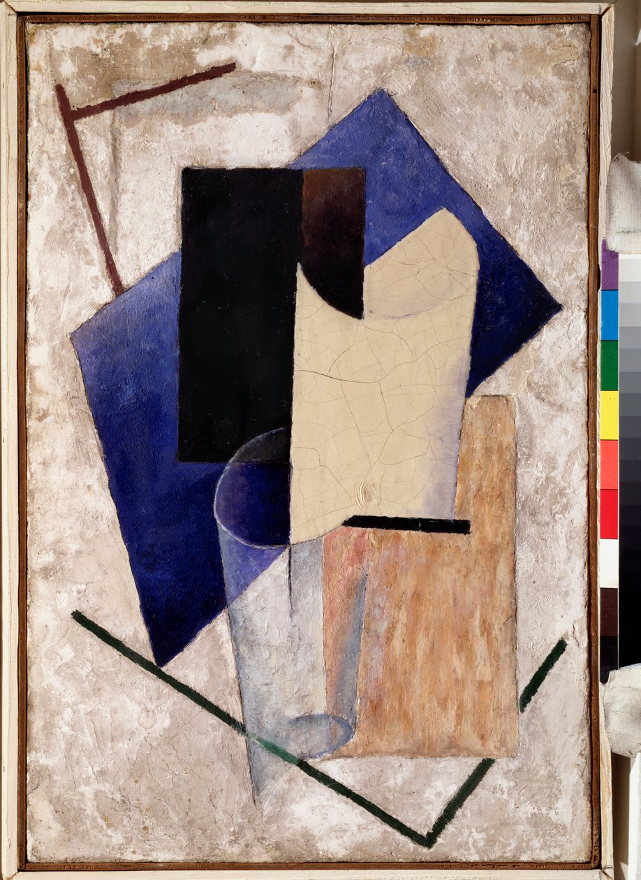 Nature morte (Csendélet), 1920 körül (olaj, fa) alkotó: Vladislav Maximilianovich Strzheminsky