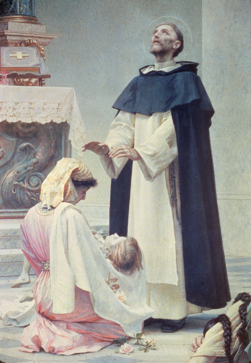 Szent Domonkos alkotó: Vlaho Bukovac