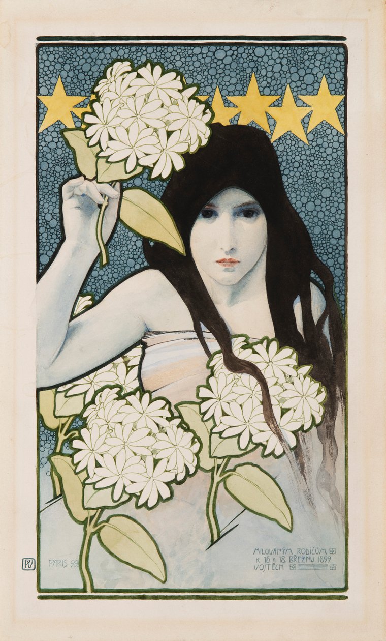 Éjjel-nappali diptichon, 1899. alkotó: Vojtěch Preissig