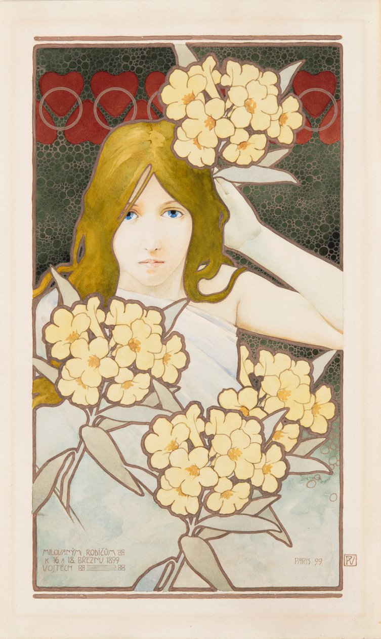 Éjjel-nappali diptichon, 1899. alkotó: Vojtěch Preissig