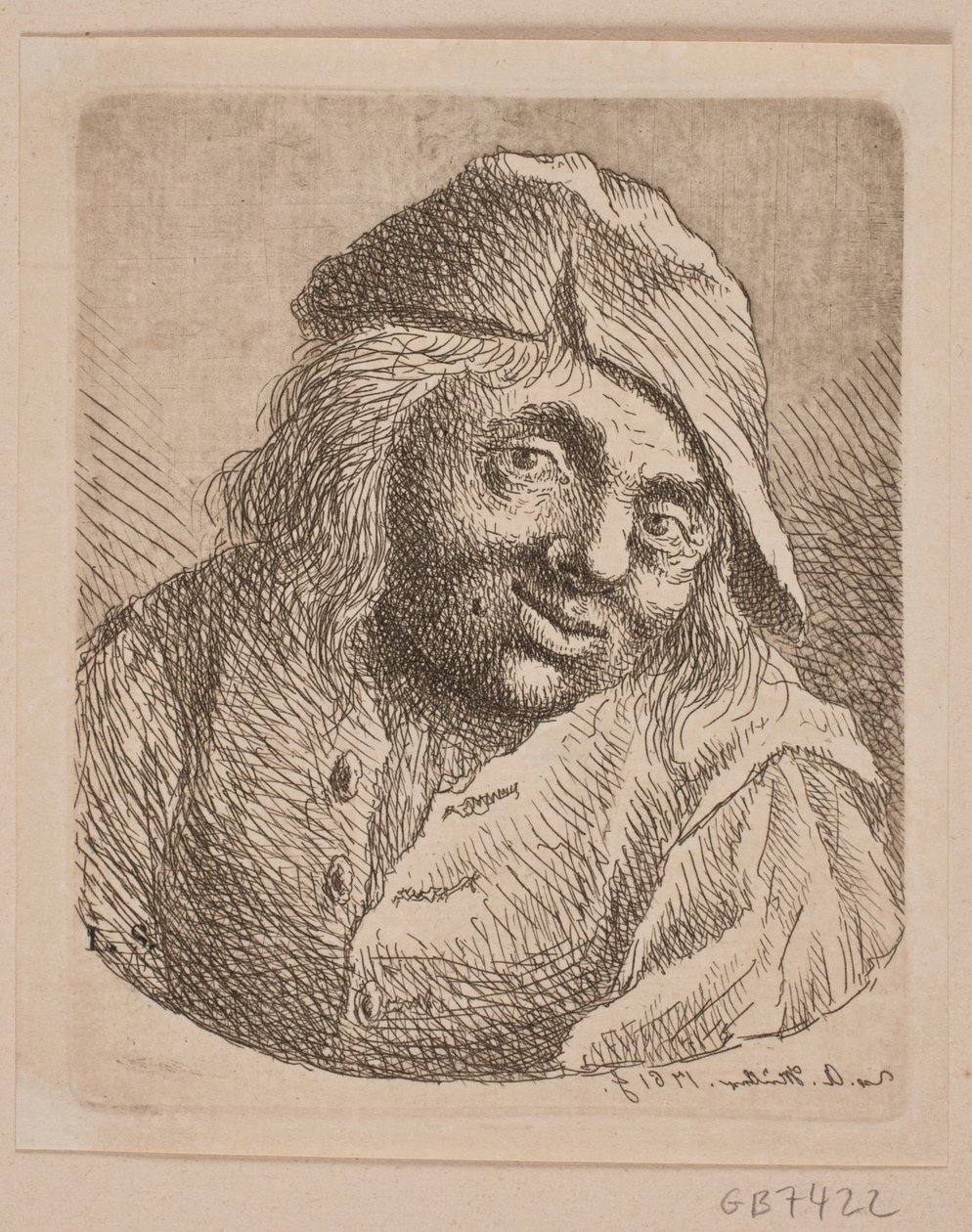 Egy farmer mellszobra alkotó: W.A. Müller