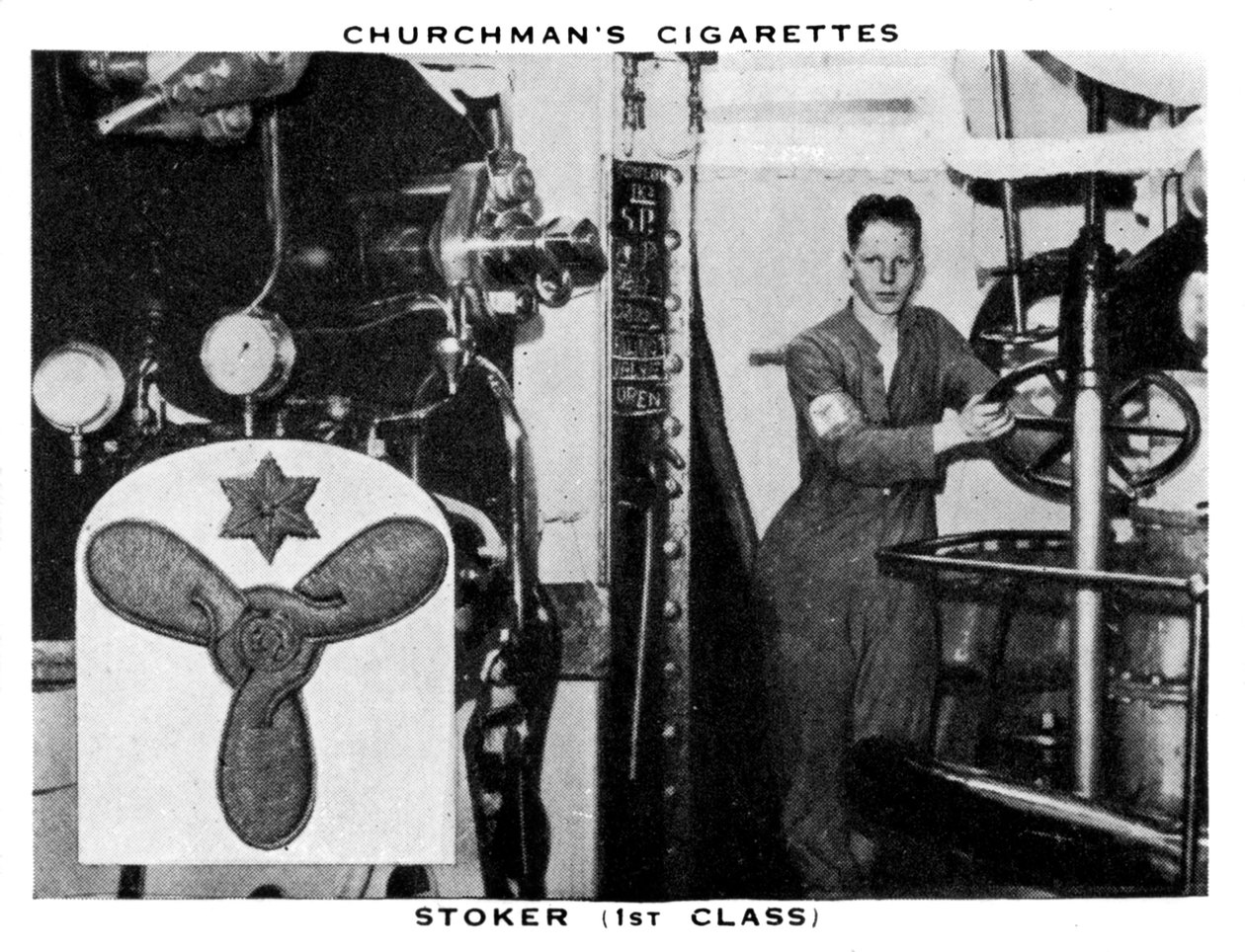 Stoker, 1. osztály, 1937. alkotó: WA and AC Churchman