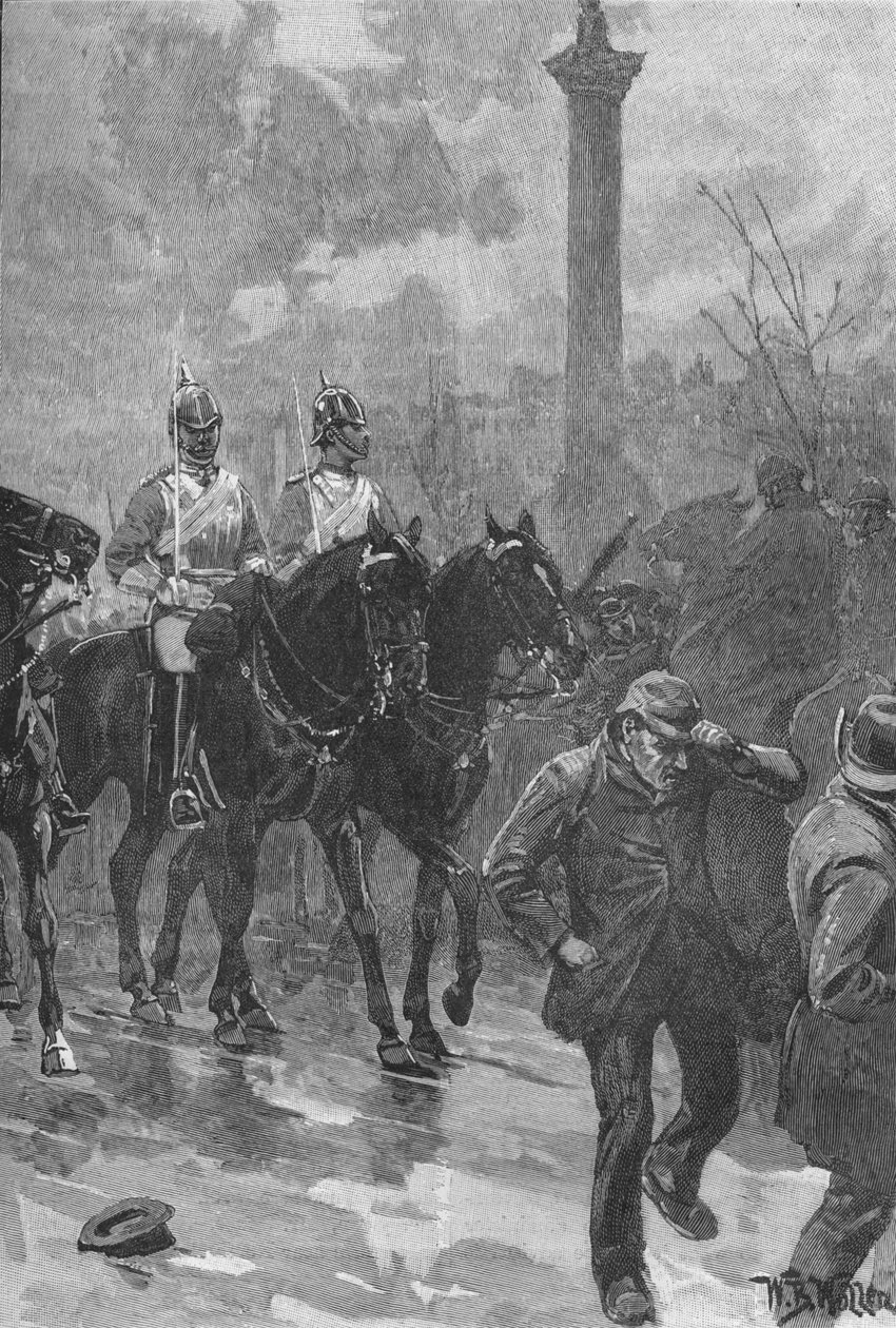 „Bloody Sunday”, London, 1887, 1906 alkotó: WB Waller
