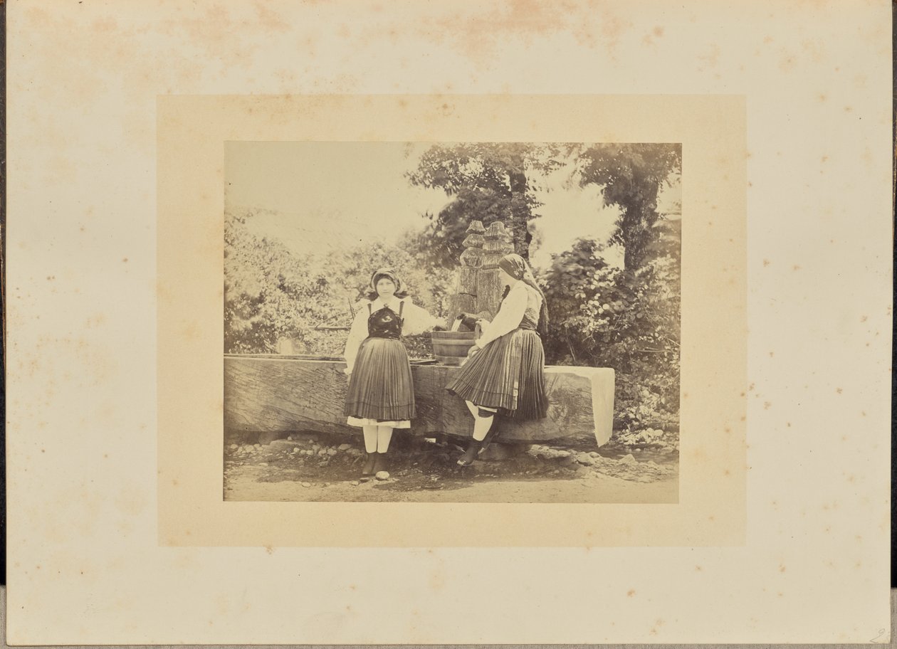 A Gail Thal szlovénjei, ünnepi viseletben, Karintia alkotó: W.D. Howard and F.H. Lloyd