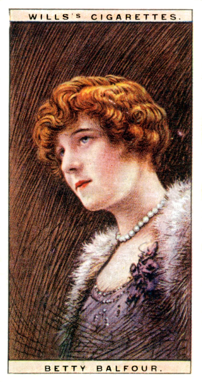 Betty Balfour 1903-1977, angol színésznő, 1928. alkotó: WD and HO Wills