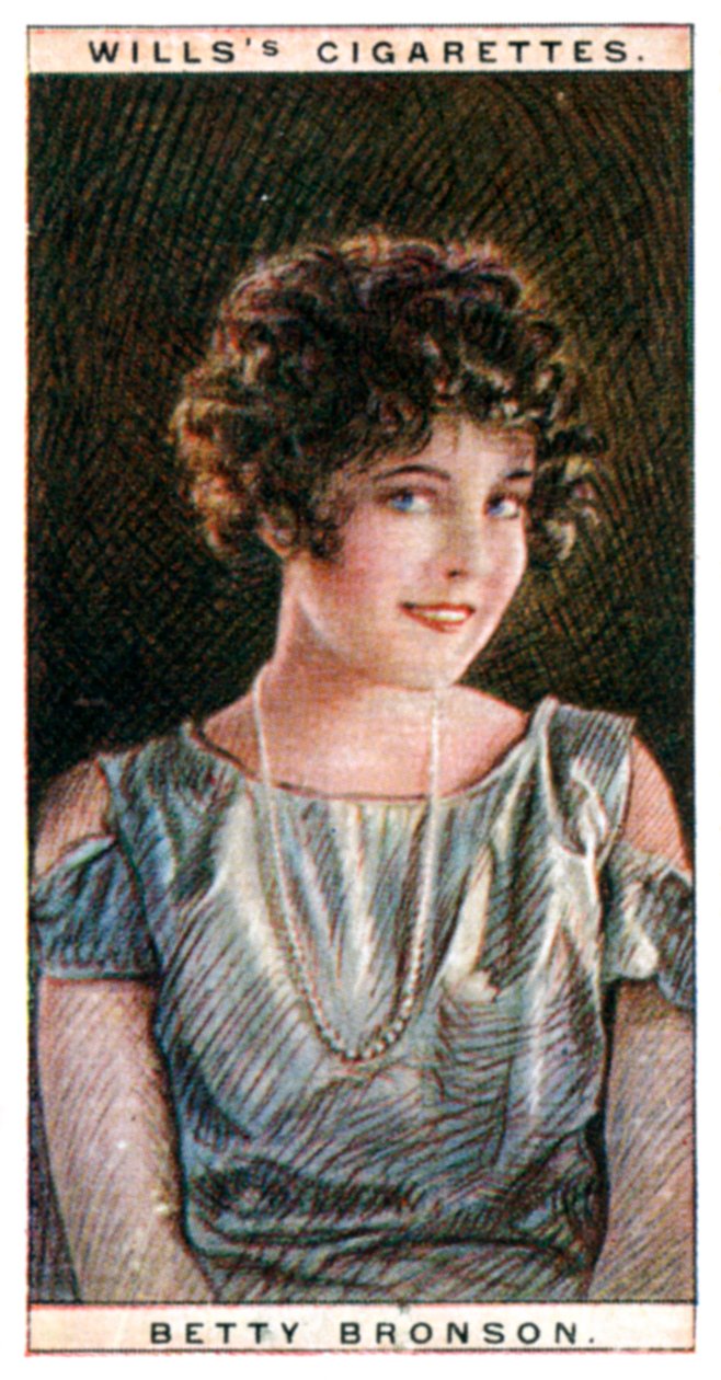 Betty Bronson 1906-1971, amerikai filmsztár, 1928. alkotó: WD and HO Wills