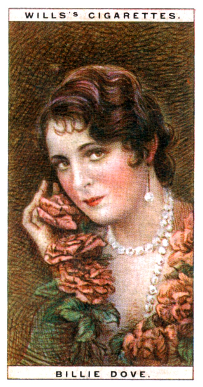Billie Dove 1903-1997, amerikai színésznő, 1928. alkotó: WD and HO Wills