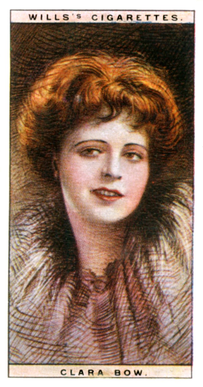 Clara Bow 1905-1965, amerikai színésznő és szexszimbólum, 1928. alkotó: WD and HO Wills