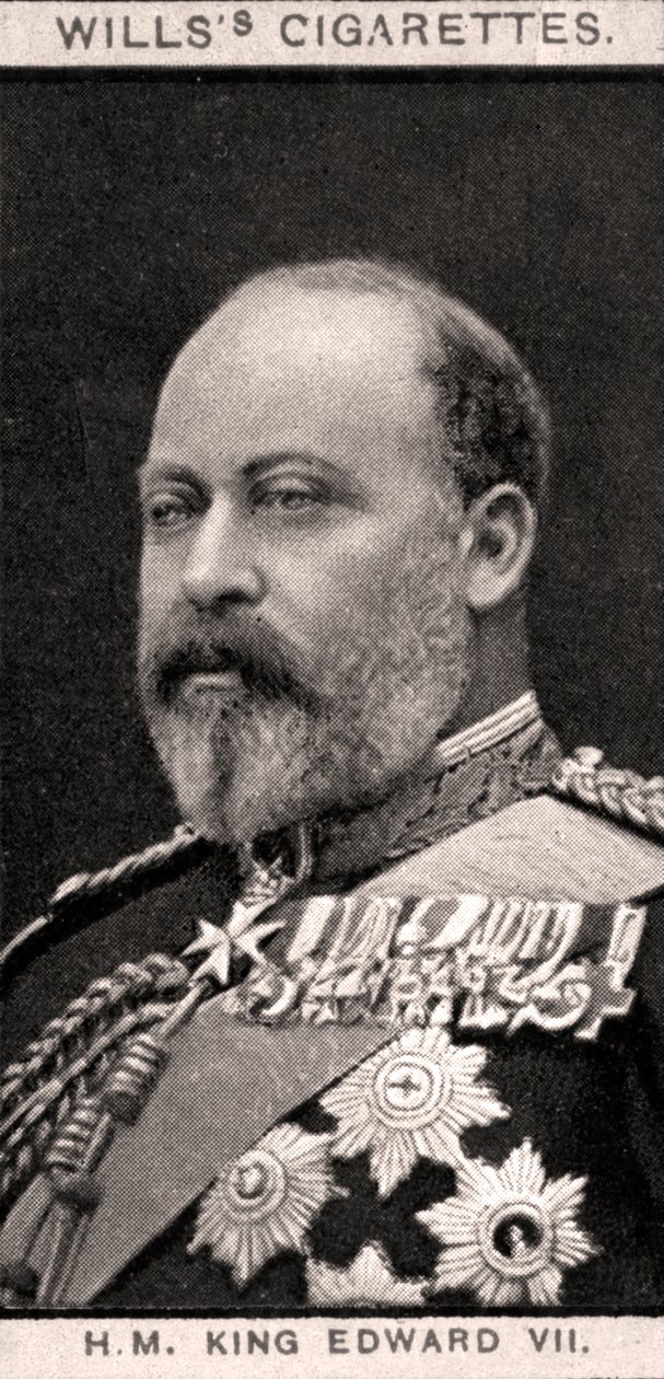 H.M. VII. Edward király, 1908. alkotó: WD and HO Wills