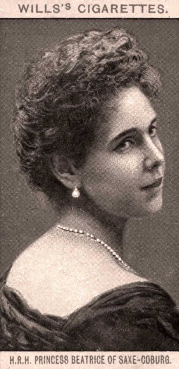 H.R.H. Beatrice szász-coburgi hercegnő, 1908. alkotó: WD and HO Wills