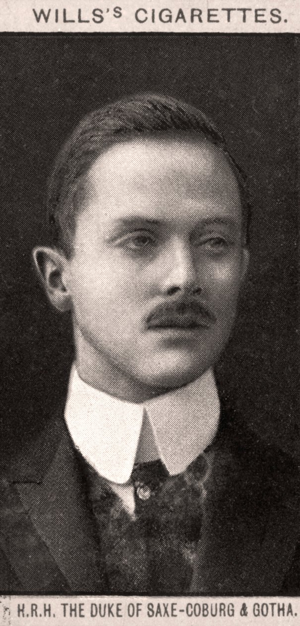 H.R.H. Szász-Coburg és Gotha hercege, 1908. alkotó: WD and HO Wills