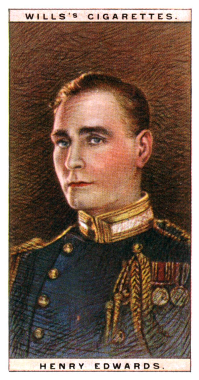 Henry Edwards 1882-1952, angol színész, 1928. alkotó: WD and HO Wills