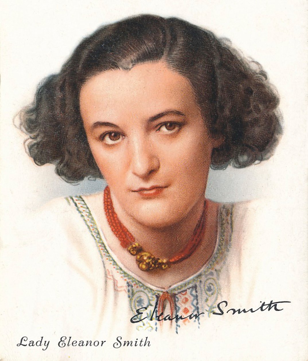 Lady Eleanor Smith, 1937. Művészek: Ismeretlen, WD & HO Wills. alkotó: WD and HO Wills
