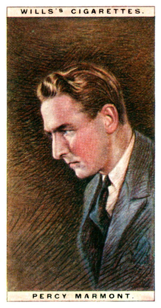 Percy Marmont 1883-1977, angol színész, 1928. alkotó: WD and HO Wills