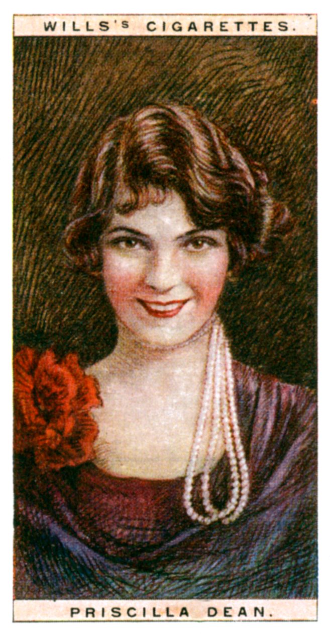 Priscilla Dean 1896-1987, amerikai színésznő, 1928. alkotó: WD and HO Wills