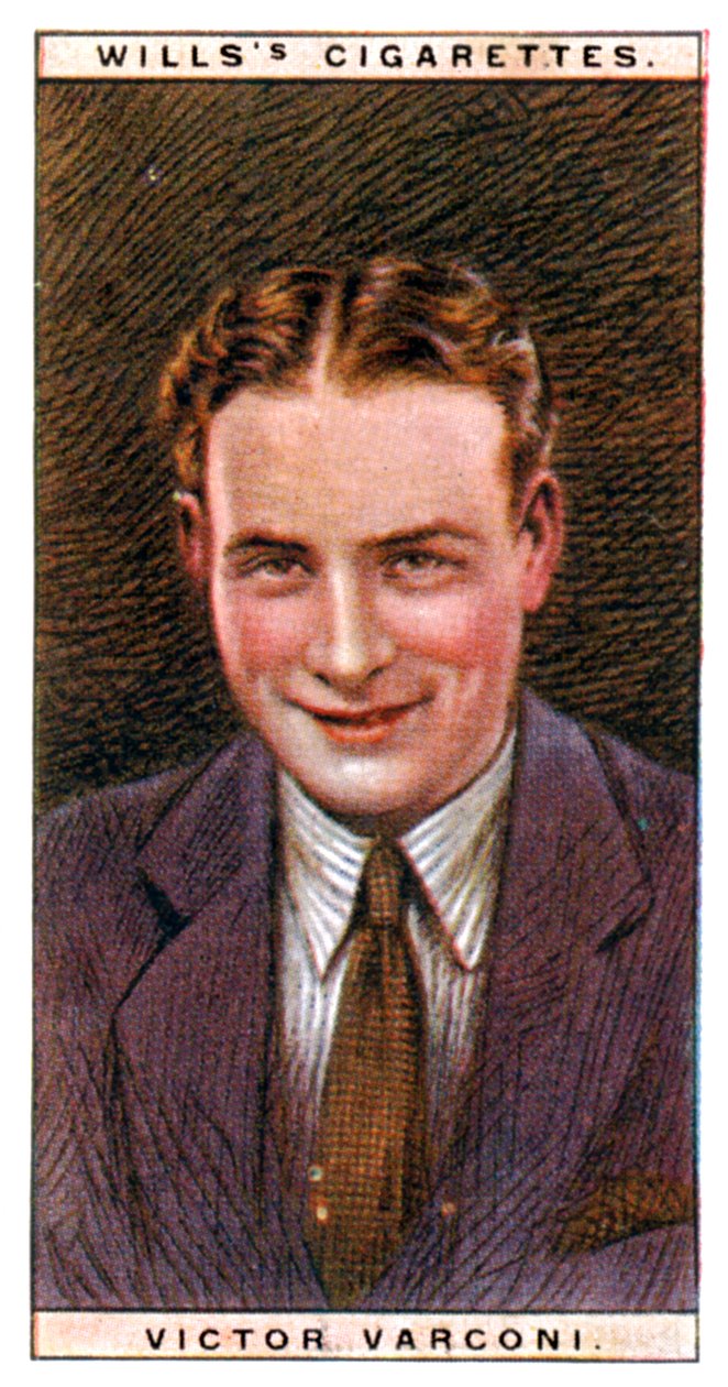 Victor Varconi 1891-1976, magyar színész, 1928. alkotó: WD and HO Wills